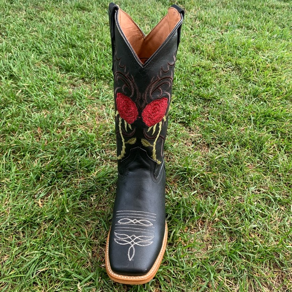 Women’s Cowgirl Cowboy Rodeo Western Boots Black - Picture 3 of 5